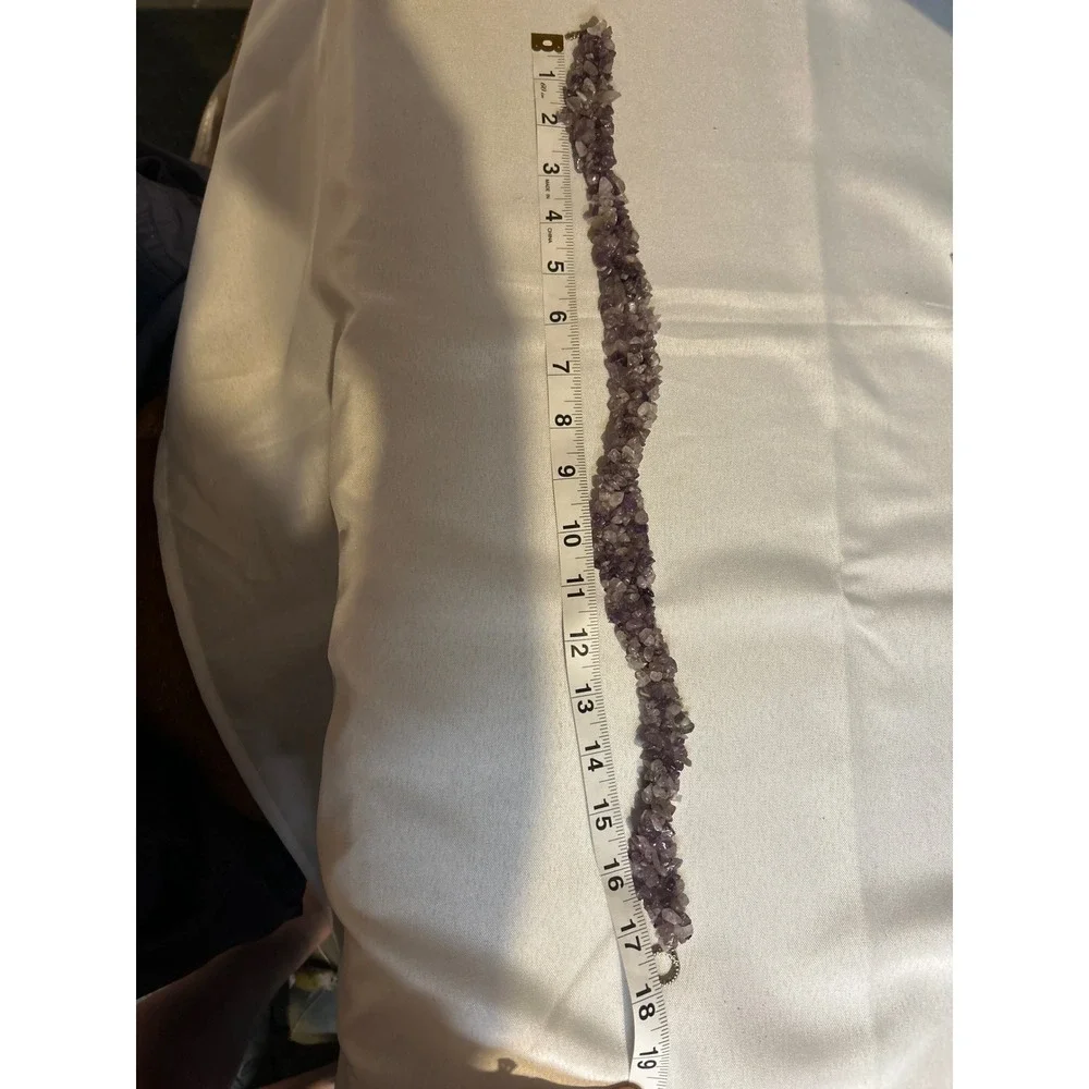 Multi Strand‎ Amethyst Chip Necklace 18
